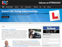 Tablet Screenshot of drivinglessonsedenbridge.co.uk